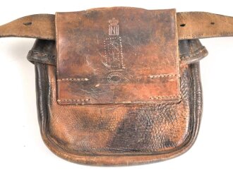 Norwegen, Koppeltasche mit Hersteller aus "Christiania" ( heutiges OSLO) ob, der Koppelriemn zugehörig ist entzieht sich meiner Kenntnis