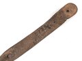 Trageriemen für einen Tornister III.Reich, geschwärztes Leder