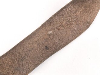 Trageriemen für einen Tornister III.Reich, geschwärztes Leder