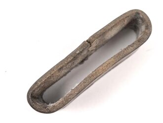 Schieber für ein Zweidornkoppel Wehrmacht. Braunes Leder , Innenmaß 57mm