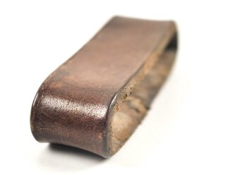 Schieber für ein Zweidornkoppel Wehrmacht. Braunes Leder , Innenmaß 57mm