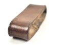 Schieber für ein Zweidornkoppel Wehrmacht. Braunes Leder , Innenmaß 57mm
