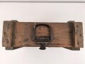 1.Weltkrieg, Transportkasten Holz, sicherlich für Munition. Guter Zustand, Maße etwa 20 x 46 x 40cm