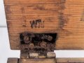 1.Weltkrieg, Transportkasten Holz, sicherlich für Munition. Guter Zustand, Maße etwa 20 x 46 x 40cm