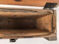 1.Weltkrieg, Transportkasten Holz, sicherlich für Munition. Guter Zustand, Maße etwa 20 x 46 x 40cm