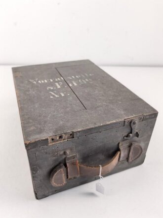1.Weltkrieg, Transportkasten Holz " Vorratsteile...