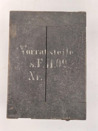 1.Weltkrieg, Transportkasten Holz " Vorratsteile...