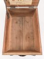1.Weltkrieg, Transportkasten Holz " Vorratsteile schwere Feldhaubitze 09" Originallack, Maße etwa 24 x 34 x 15cm