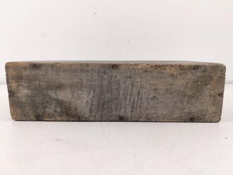 1.Weltkrieg, Patronenkasten für den Gurt zum Maschinengewehr MG08 und 08/15. Originallack, ungereinigt
