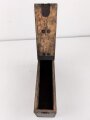 1.Weltkrieg, Patronenkasten für den Gurt zum Maschinengewehr MG08 und 08/15. Originallack, ungereinigt