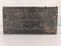 1.Weltkrieg, Patronenkasten für den Gurt zum Maschinengewehr MG08 und 08/15. Originallack, ungereinigt