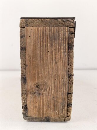 1.Weltkrieg, Patronenkasten für den Gurt zum Maschinengewehr MG08 und 08/15.