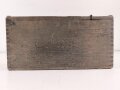 1.Weltkrieg, Patronenkasten für den Gurt zum Maschinengewehr MG08 und 08/15. Metallteile leicht narbig