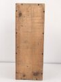 Transportkasten Wehrmacht für 2cm Munition. Innen Packzettel für Gewehr Sprenggranaten von 1944. Maße etwa 67 x 25 x 21cm