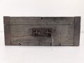 1.Weltkrieg, Transportkasten zum Heeres Sauerstoff Schutzgerät. Originallack, Maße etwa 47 x 72 x 18 cm