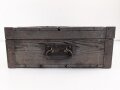 1.Weltkrieg, Transportkasten zum Heeres Sauerstoff Schutzgerät. Originallack, Maße etwa 47 x 72 x 18 cm