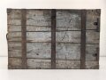 1.Weltkrieg, Transportkasten zum Heeres Sauerstoff Schutzgerät. Originallack, Maße etwa 47 x 72 x 18 cm