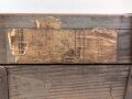 1.Weltkrieg, Transportkasten zum Heeres Sauerstoff Schutzgerät. Originallack, Maße etwa 47 x 72 x 18 cm