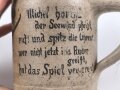 1.Weltkrieg,  Steingut Bierkrug 0,5 Liter " Arlon 1916"  Ungereinigtes Stück