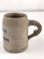 1.Weltkrieg,  Steingut Bierkrug 0,5 Liter "Zum Feldgrauen Lille 1914 1916"  Ungereinigtes Stück