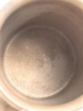 1.Weltkrieg,  Steingut Bierkrug 0,5 Liter "Königlich bayrisches Minenwerfer Ers. Batl. No.1 München"  Ungereinigtes Stück
