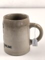 1.Weltkrieg,  Steingut Bierkrug 0,5 Liter "Königlich bayrisches Minenwerfer Ers. Batl. No.1 München"  Ungereinigtes Stück
