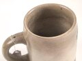 1.Weltkrieg,  Steingut Bierkrug 0,5 Liter "Königlich bayrisches Minenwerfer Ers. Batl. No.1 München"  Ungereinigtes Stück