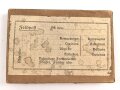 1.Weltkrieg,  leeres Feldpostpaket, Maße etwa 9,5 x 14 x 1,5cm