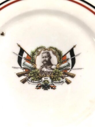 1.Weltkrieg, patriotischer Porzellanteller "v....