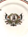 1.Weltkrieg, patriotischer Porzellanteller "v. Hindenburg" Durchmesser 16 cm, kleiner Sprung am Rand