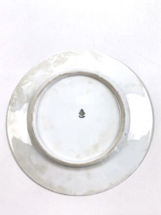 1.Weltkrieg, patriotischer Porzellanteller "Kaiser Wilhelm II." Durchmesser 25,3 cm