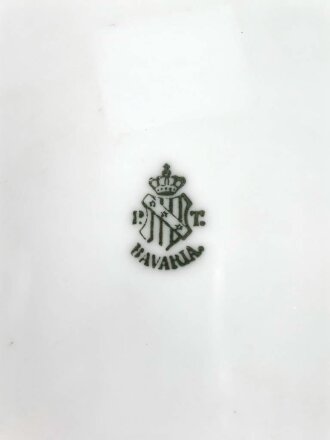 1.Weltkrieg, patriotischer Porzellanteller "Kaiser Wilhelm II." Durchmesser 25,3 cm