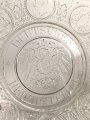 1.Weltkrieg, patriotischer Glasteller "Deutscher Reichsteller" Durchmesser 23,5 cm