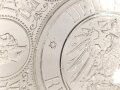1.Weltkrieg, patriotischer Glasteller "Deutscher Reichsteller" Durchmesser 23,5 cm
