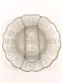 Patriotischer Glasteller "Wir Deutschen fürchten Gott, sonst nichts auf dieser Welt 1815-1895" Durchmesser 23 cm