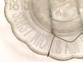 Patriotischer Glasteller "Wir Deutschen fürchten Gott, sonst nichts auf dieser Welt 1815-1895" Durchmesser 23 cm
