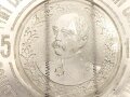 Patriotischer Glasteller "Wir Deutschen fürchten Gott, sonst nichts auf dieser Welt 1815-1895" Durchmesser 23 cm