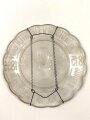 Patriotischer Glasteller "Wir Deutschen fürchten Gott, sonst nichts auf dieser Welt 1815-1895" Durchmesser 23 cm
