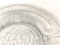 1. Weltkrieg, patriotischer Glasteller "Wir Deutschen fürchten Gott, sonst nichts auf dieser Welt" Durchmesser 23 cm