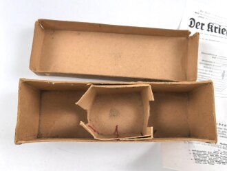 1.Weltkrieg, Leere Umverpackung zum Spiritus " Kriegslicht Brenner H.S."