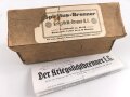 1.Weltkrieg, Leere Umverpackung zum Spiritus " Kriegslicht Brenner H.S."