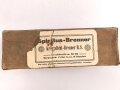 1.Weltkrieg, Leere Umverpackung zum Spiritus " Kriegslicht Brenner H.S."