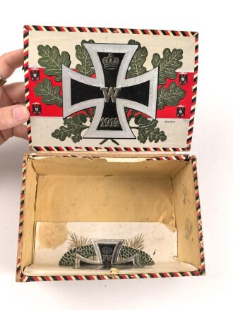 1.Weltkrieg, patriotische Zigarrenverpackung "...