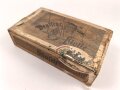 1.Weltkrieg, patriotische Zigarrenverpackung " Deutsche Flotte" Maße etwa 13 x 22 x 6cm, ungereinigt
