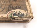 1.Weltkrieg, patriotische Zigarrenverpackung " Deutsche Flotte" Maße etwa 13 x 22 x 6cm, ungereinigt