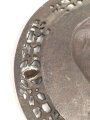 Kaiserreich und 1.Weltkrieg, patriotischer Eisenguß Wandschmuck, Darstellend Wilhelm II. Durchmesser 18cm, guter Zustand