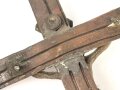 1.Weltkrieg, patriotisches, christliches Kreuz aus Granatführungsbändern und Infanteriegeschossen. Gesamthöhe 24cm