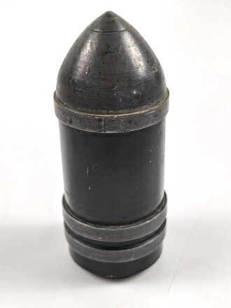1.Weltkrieg, patriotischer Ziergegenstand in Form einer Granate aus Spritzguß. Originallack, Höhe 11cm