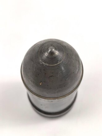 1.Weltkrieg, patriotischer Ziergegenstand in Form einer Granate aus Spritzguß. Originallack, Höhe 11cm