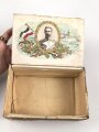 1.Weltkrieg, patriotische Zigarrenverpackung " Prinz Heinrich" Maße etwa 12 x 19 x 8cm. defekt, ungereinigt